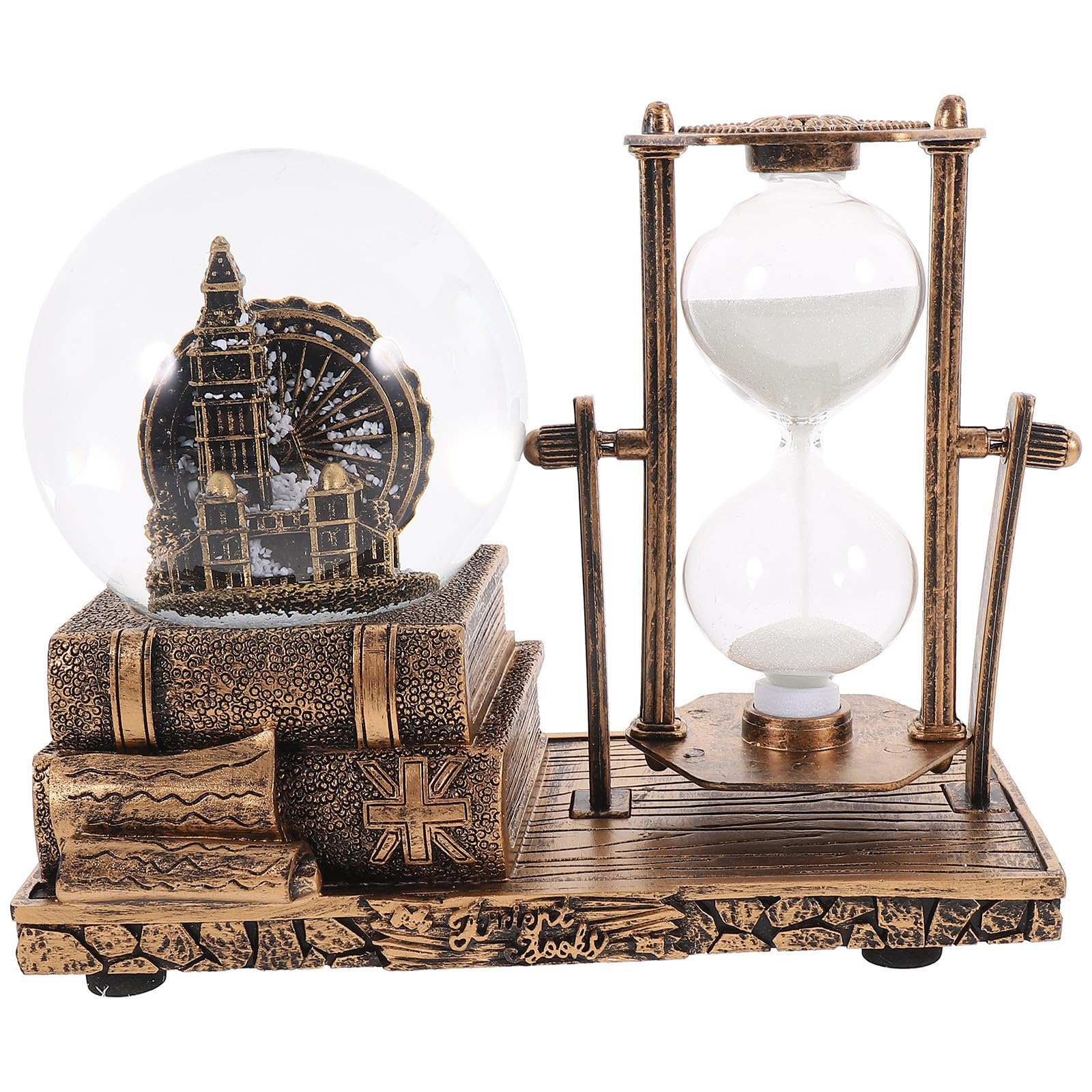 Reloj de arena vintage Zerodeko de resina con delicado acabado