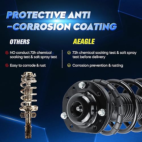 Miniatura 4 de Conjunto de amortiguador delantero con resorte helicoidal compatible con Chevy Cobalt 2005-2010, HHR 2006-2011, Pontiac Pursuit 2005-2006, G5