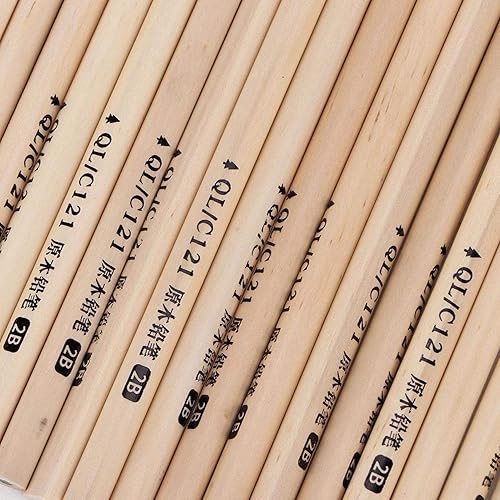 Miniatura 7 de 50 lápices HB 2B paquete de lápices hexagonales de madera natural lápices de grafito con carcasa de madera a granel suministros de oficina y escuela