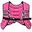 ZELUS Weighted Vest, 6lb/8lb/12lb/16lb/20lb/25lb/30lb Weight Vest with Reflective Stripe for Workout, Strength Training, Running, Fitness, Muscle Building, Weight Loss, Weightlifting, Pink(8 lb)