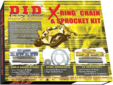 D.I.D DKY-010G X-Ring Chain and Sprocket Kit