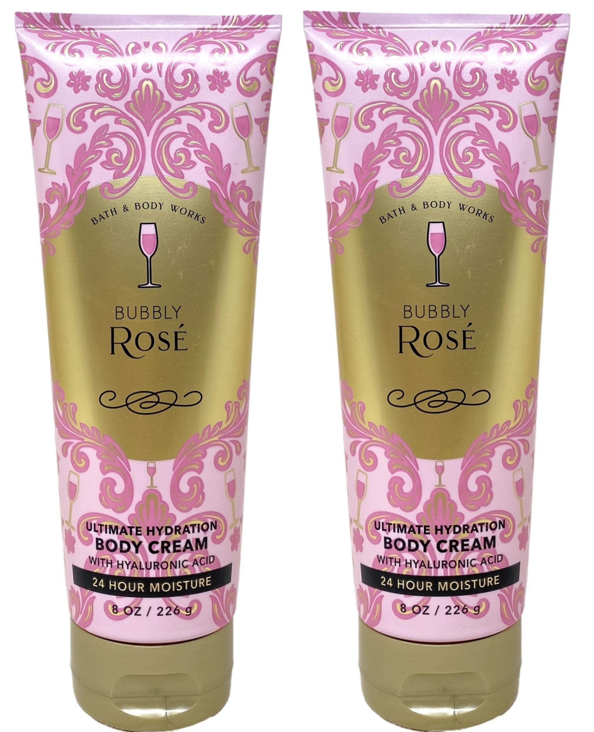 Bath & Body Works Bubbly Rosé Ultimate Hydration Body Cream 2 Pack.