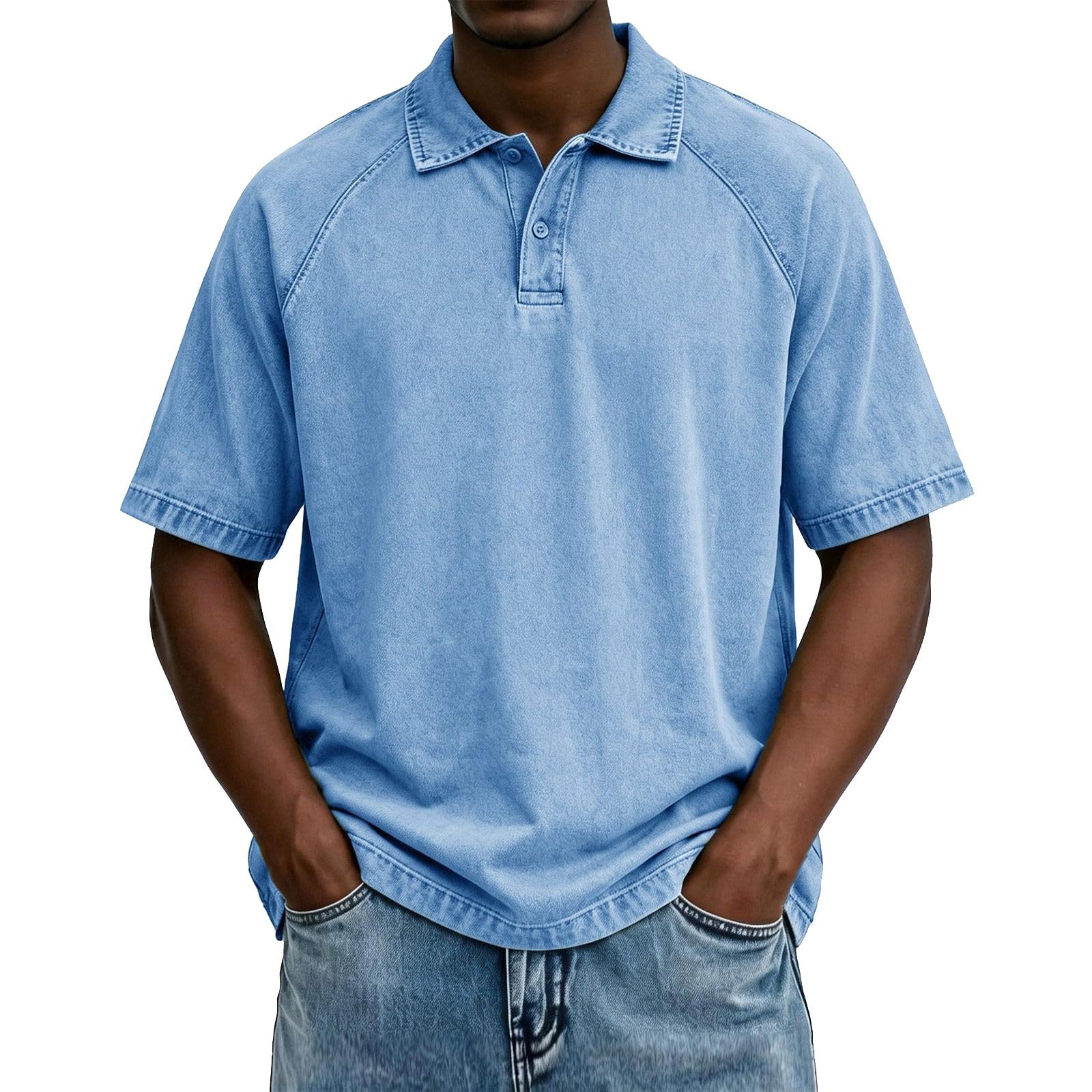 Camisa Casual para Hombre Camiseta Polo de Rendimiento para Playa Camiseta bsica Casual de mangacamiseta Trekking hombreVerstil El Da Da