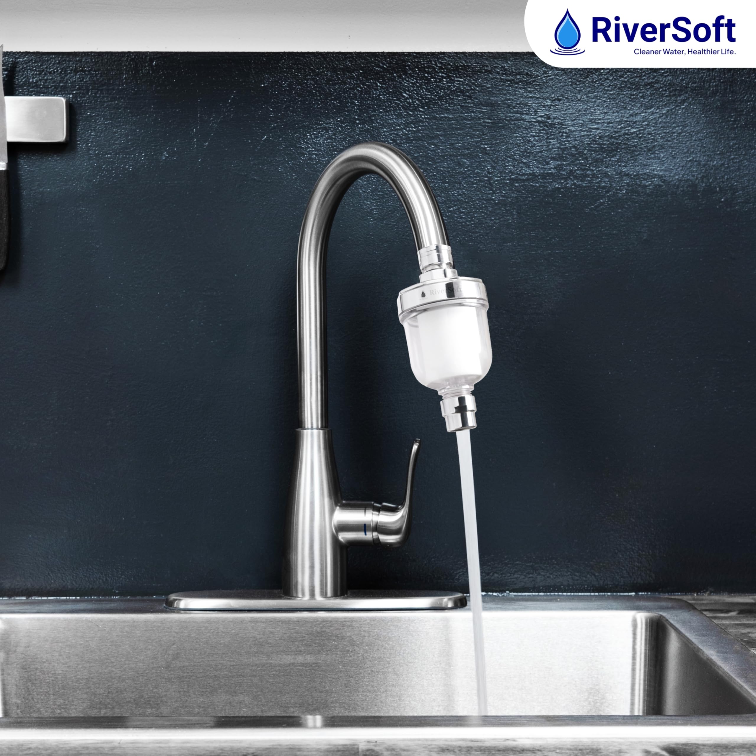RiverSoft Kitchen Tap Filter - Clean Water! -5