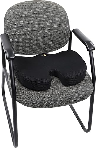 Miniatura 6 de Cojín ortopédico de asiento para silla de oficina, respaldo de silla de oficina, cojín de espuma viscoelástica