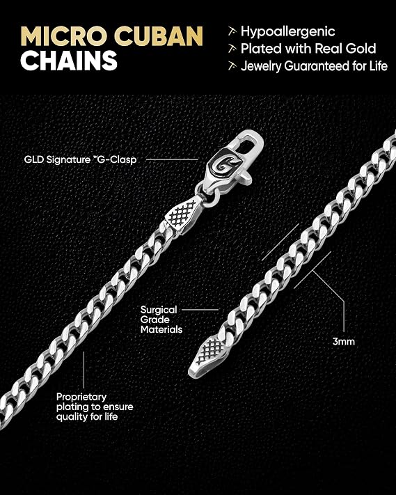 3MM Micro Cuban Necklace 16\