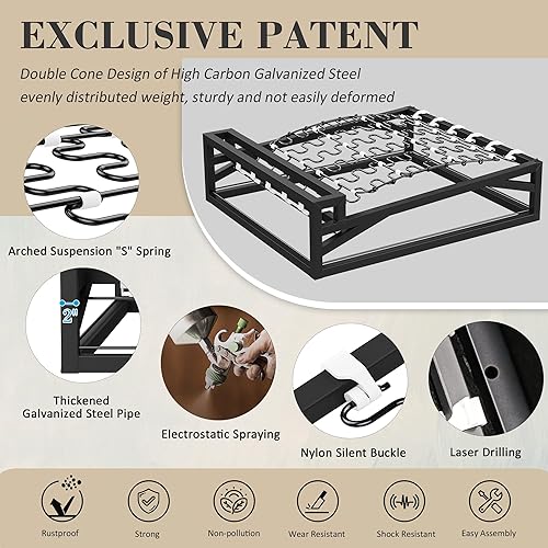 Miniatura 7 de Juego de 2 sillas tapizadas para sala de estar, silla decorativa de metal de piel sintética de mediados de siglo, sofá de recepción, silla de