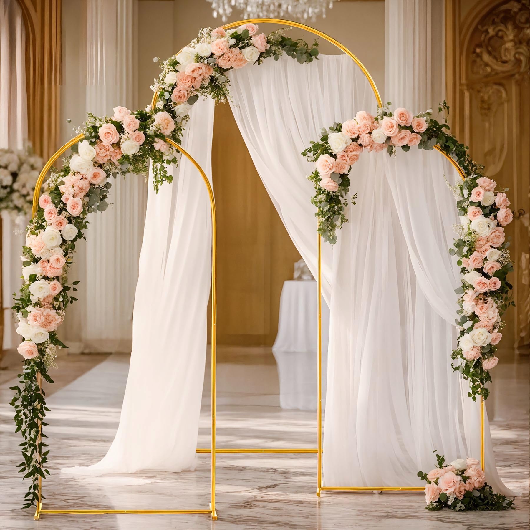 1 x 2 m supporto per arco da parete per palloncini sfondo fotografico COMUNIONE Wedding Rack 2 m pesi