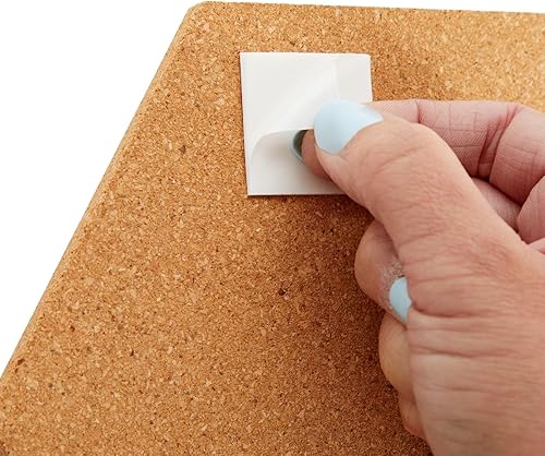 Miniatura 5 de Juvale Paquete de 3 azulejos hexagonales de corcho con pasadores de empuje, tableros de anuncios adhesivos de corcho para paredes (7.9 pulgadas)