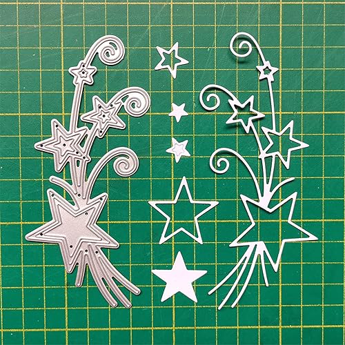 Miniatura 4 de Troqueles para álbumes de recortes, troqueles de corte de metal con borde para hacer tarjetas, plantilla de perforación de manualidades de papel,