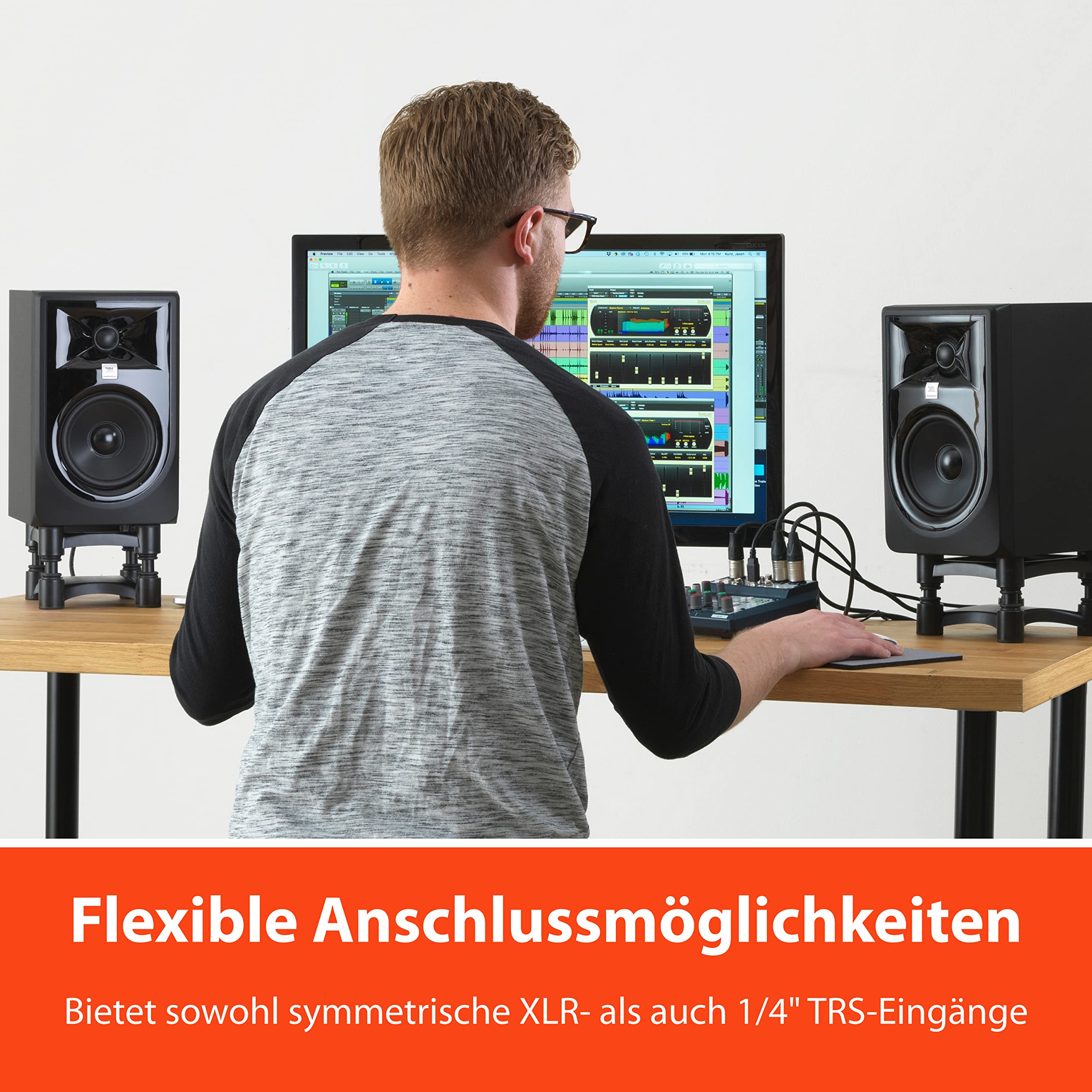 JBL 305P MKII Studio reference monitors