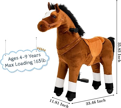 Miniatura 3 de Juguetes para montar a caballo, juguetes para niños de 4 a 9 años de edad, juguetes de animales de peluche de primera calidad, caballos que caminan
