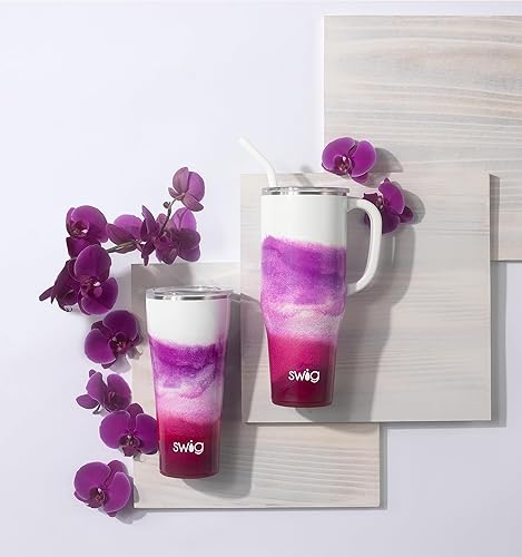 Miniatura 9 de Swig Life Mega taza de 40 onzas, vaso de 40 onzas con asa y popote, apto para vasos, apto para lavavajillas, vaso aislado extragrande, acero