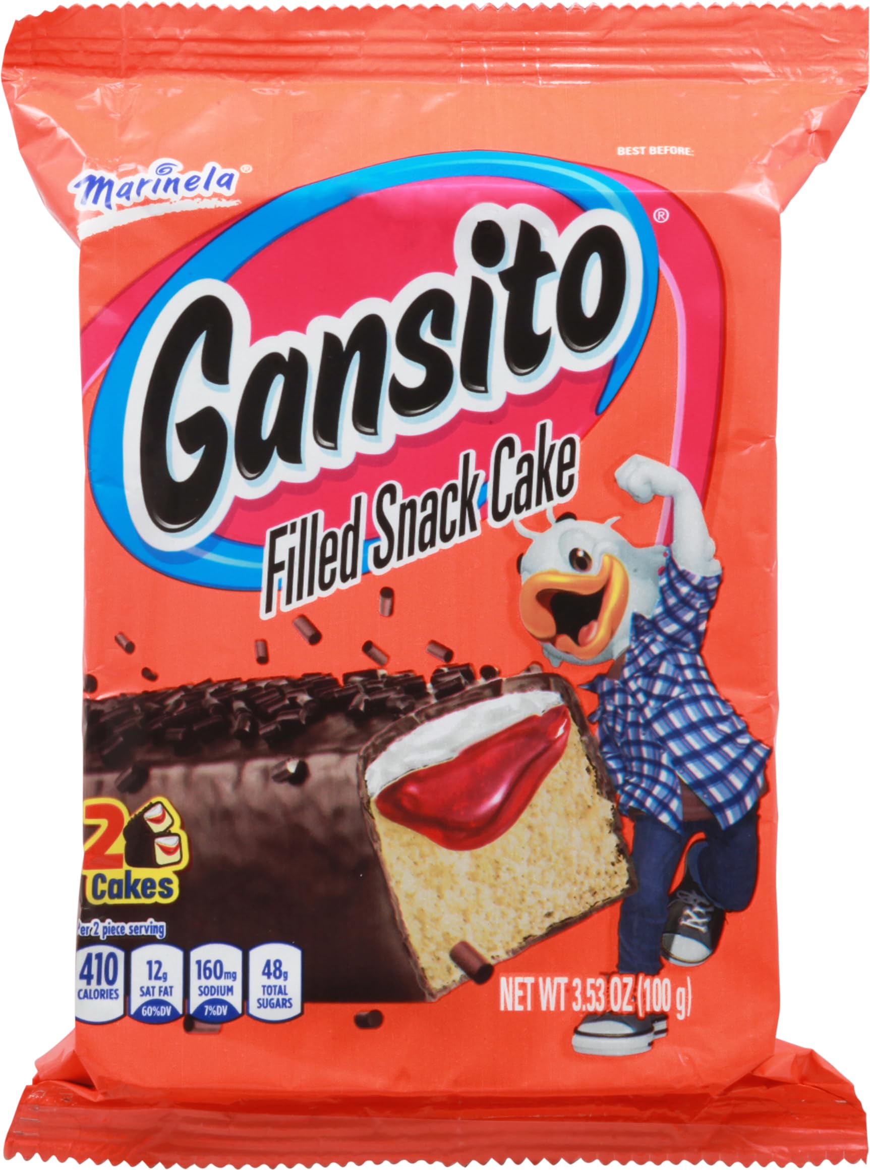 Gansito Marinela Delicious Filled Snack Cake (3 Twin pack)