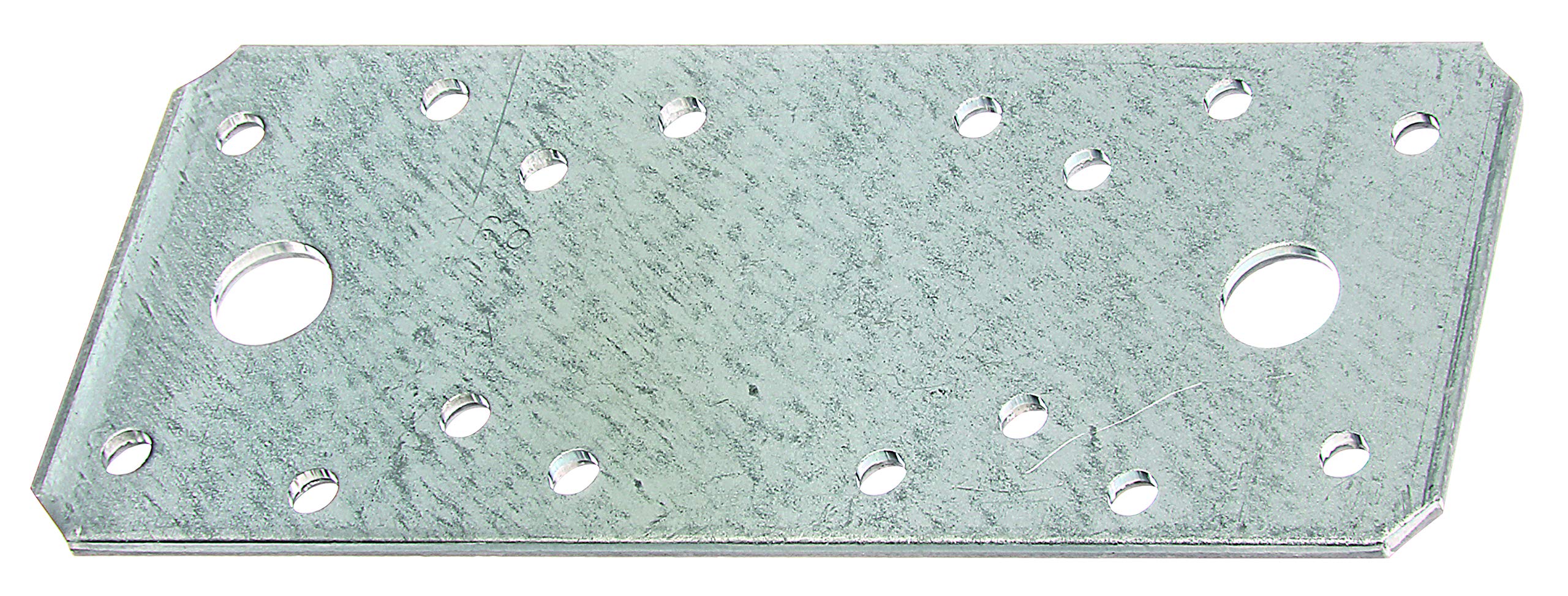 Alberts 846336 Platine d'assemblage | galvanisée Sendzimir | 133 x 55 mm | kit de 50
