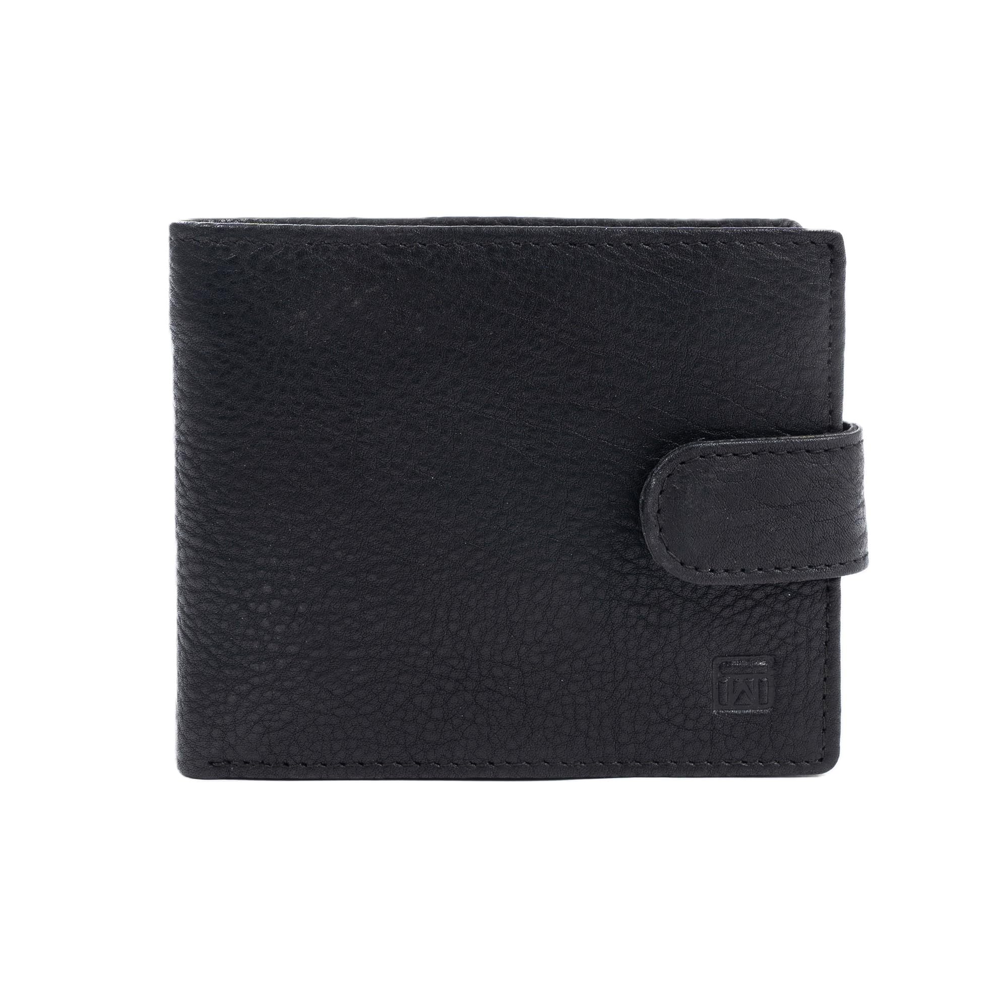 MATTIES Unisex's Billetero-wash/Leather Wallet, Black/White, One Size