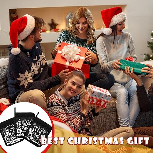 Miniatura 7 de Regalo de agradecimiento para profesores para mujeres, divertidos soportes para ollas de regalo de agradecimiento, guantes de horno resistentes al