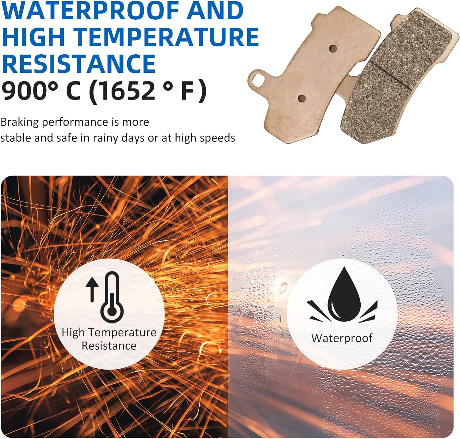 Front Rear Brake Pads Sintered for Harley Davidson Road Glide Road King Street Glide Electra Glide Ultra Limited Night Rod Street Rod V-Rod Tri Glide