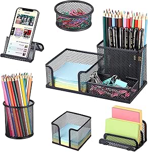 Spacrea Organizador De Escritorio Con Soporte Para