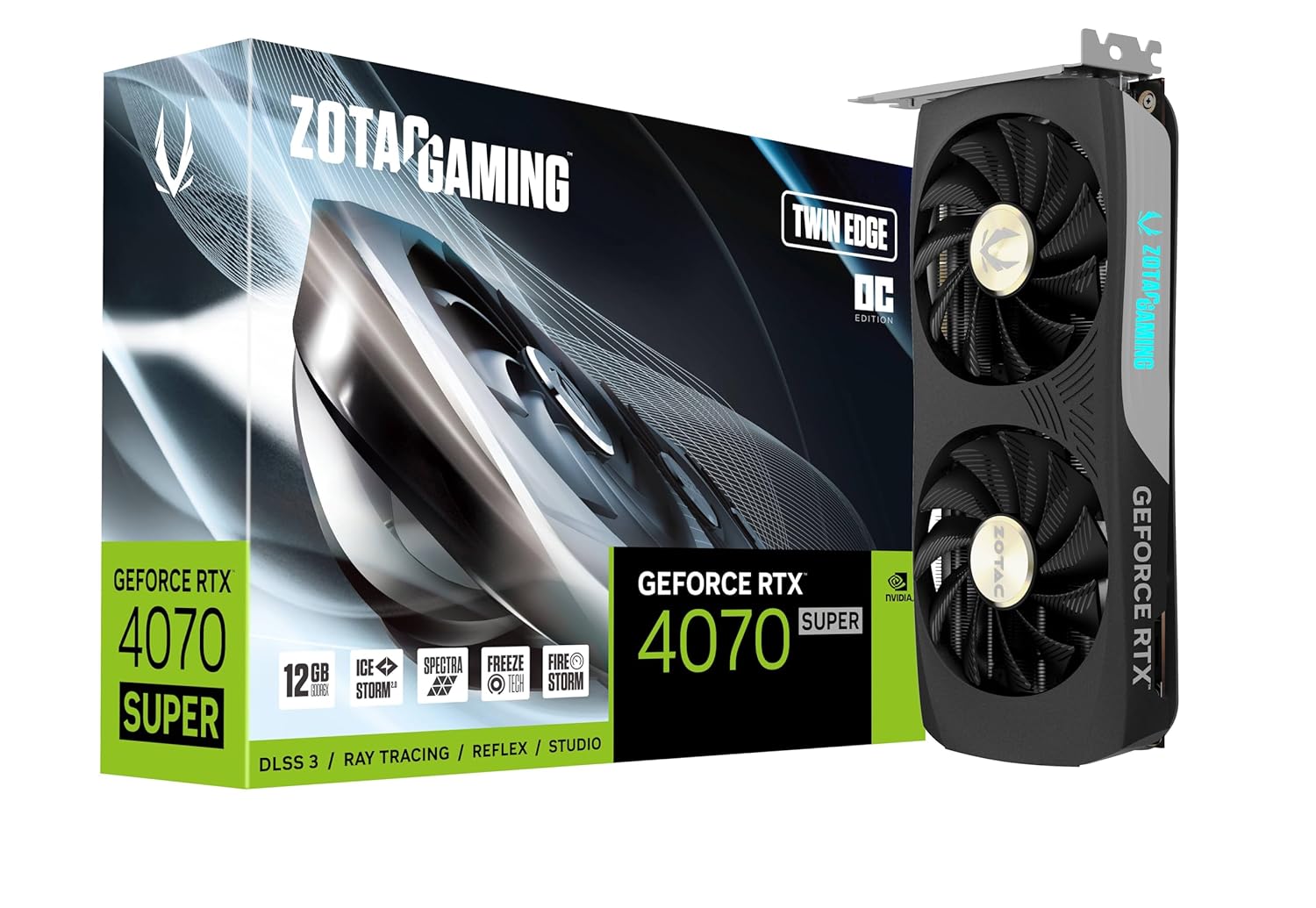 Amazon.in Buy ZOTAC Gaming GeForce RTX 4070 Super Twin Edge OC GDDR6X 192bit PCIe 4 Graphics