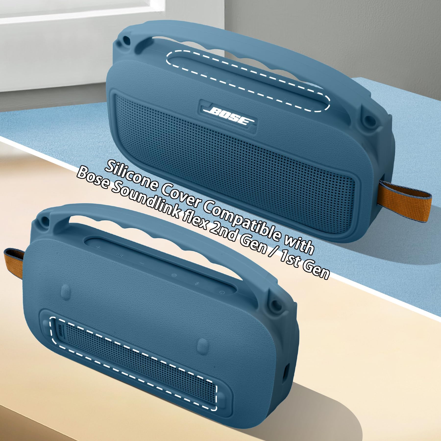 co2CREA Dur Étui de Voyage Rigide Housse Cas pour Bose SoundLink Flex (2nd Gen)/Flex Bluetooth Speaker(boîte Seule,Case Only)