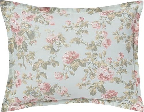 Miniatura 8 de Laura Ashley Home - Juego de funda de edredón tamaño individual, ropa de cama reversible de algodón con funda a juego, decoración del hogar