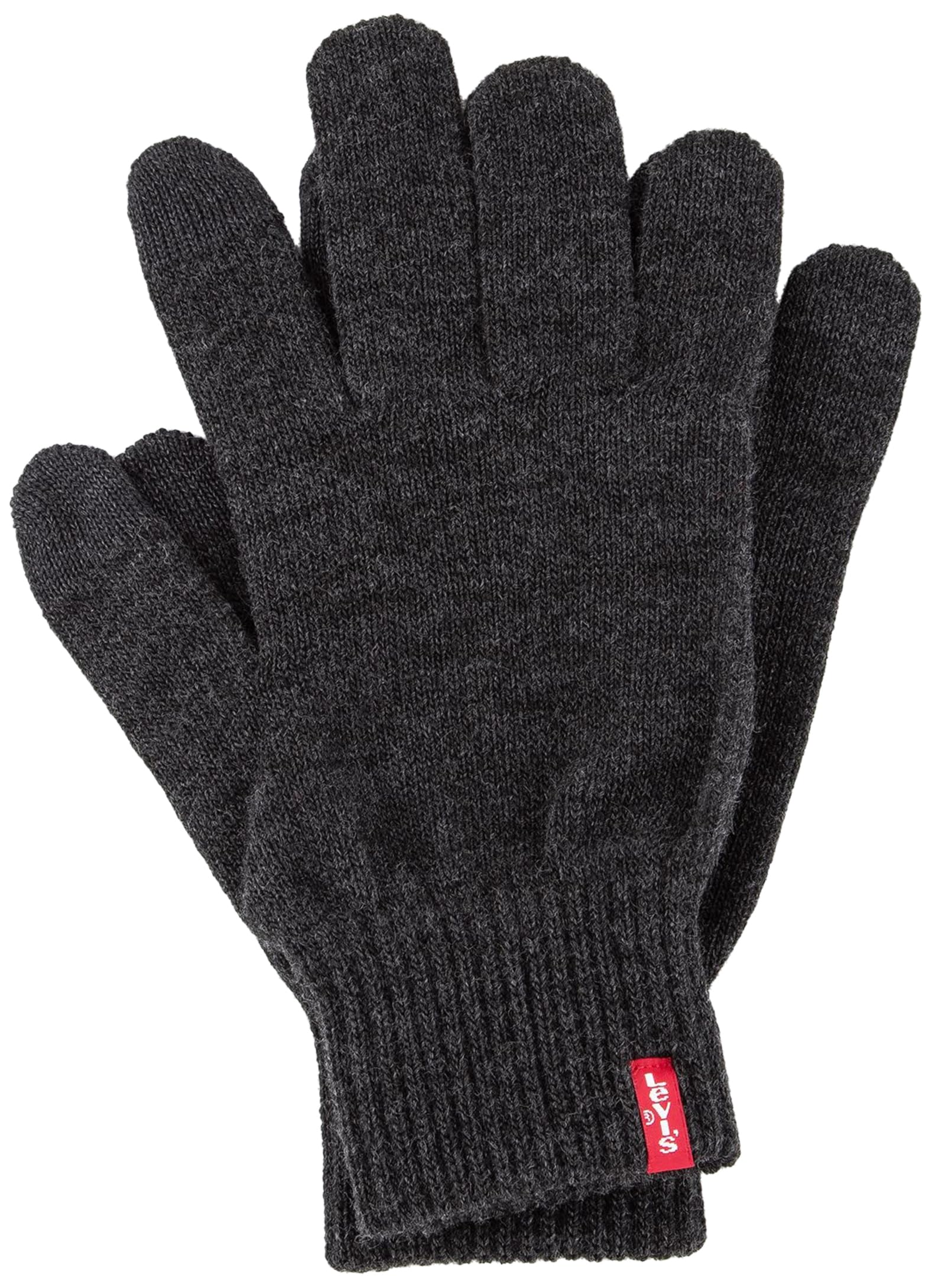 Levi's Men's Ben Touch Screen Gloves Gloves, Grey (Dark Grey), Medium