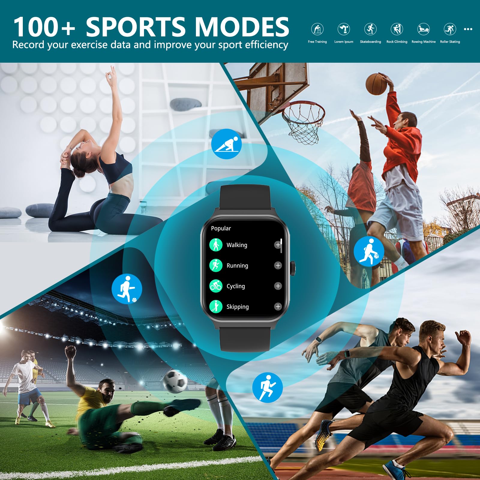 Smart Watch for Men with Bluetooth Dail Calls Speaker, 2023 Newest 1.96'' Touch Screen Smart Watch for Android iOS Phones with Waterproof Sport Step Calories Heart Rate Stress Monitor Sleep Tracking