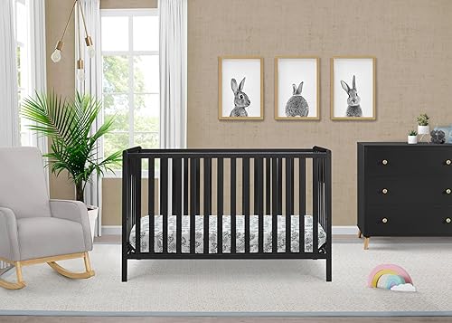 Miniatura 2 de Delta Children Heartland - Cuna convertible 4 en 1, color negro