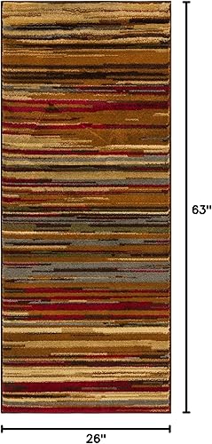 Miniatura 6 de Unique Loom Barista Collection - Alfombra Icatu (6 pies 1 pulgada, redonda, beigemarrón)