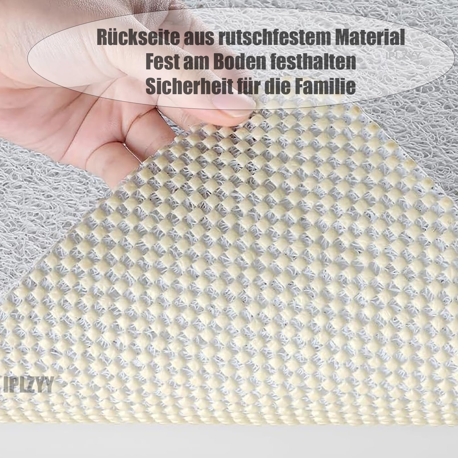 Alfombrilla de ducha antideslizante de PVC con patrón de mármol | Alfombrillas de ducha suaves y cómodas para ducha interior, alfombrilla de baño de goma, cortada a medida, alta permeabilidad