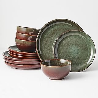 Stoneware Stoneware Dinnerware Set (4-Person, Chip Resist...