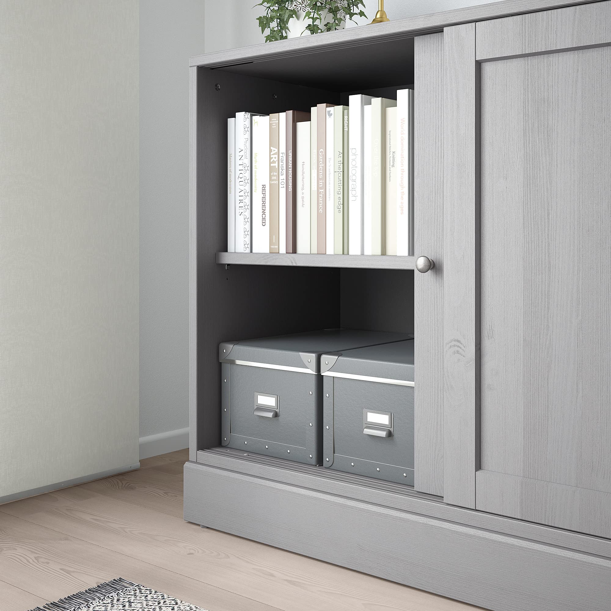 Ikea HAVSTA cabinet with base, 121x47x89 cm, gray : Amazon.nl