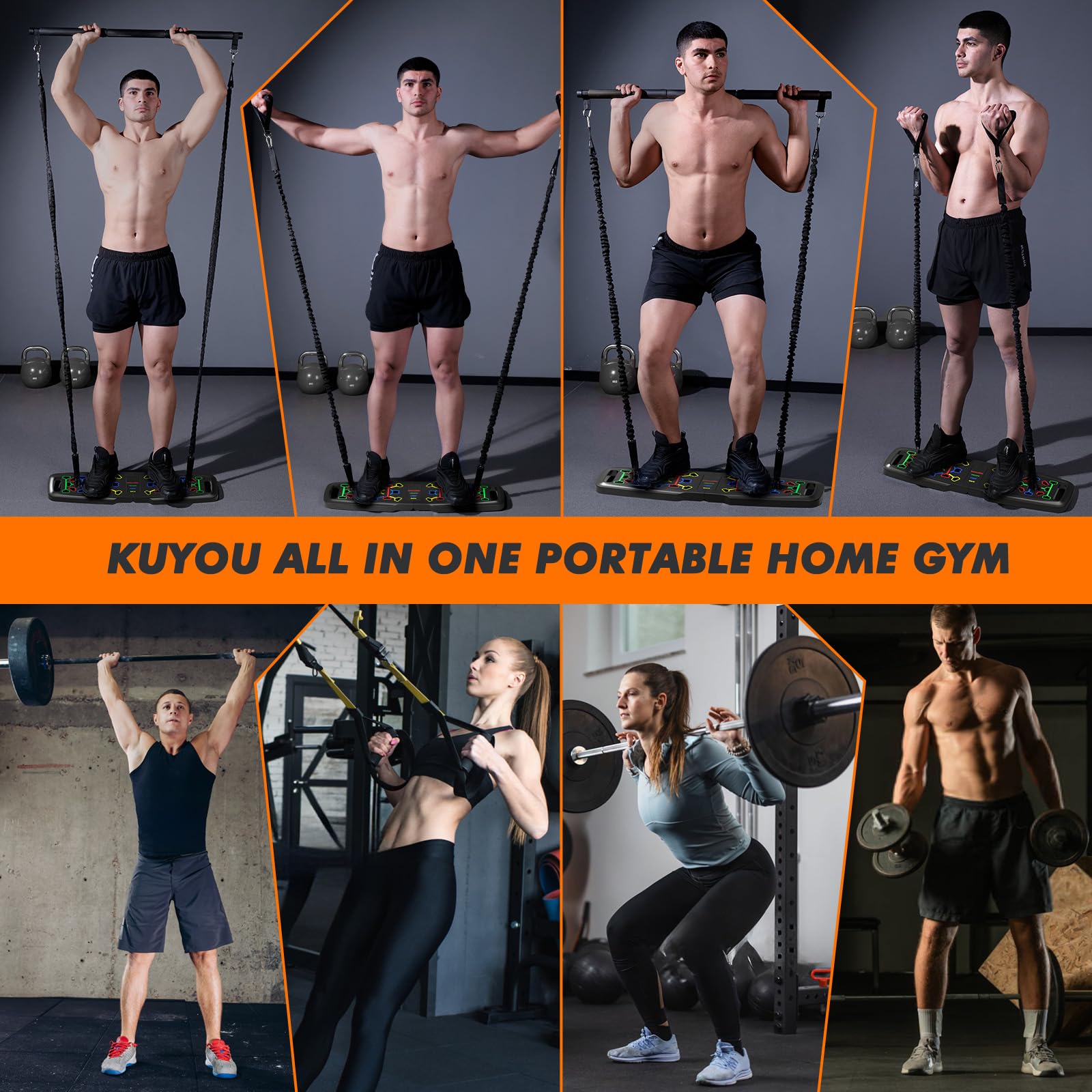 Premium Liegestützbrett Set Liegestützgriffe Push Up Board Verbessertes Konzept 2024 Liegestütze Brett Homeworkout 10 in 1 Push Up Bar Home Gym Liegestütze Fitnessgeräte für Zuhause
