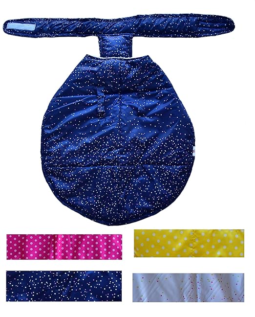 Best Dogista Winter Dog Coat Jacket with Heavy Fur Ultra Warm Wind & Water Proof in Polka dot Cloth Color May Very 14 inch Small at Rs. 101