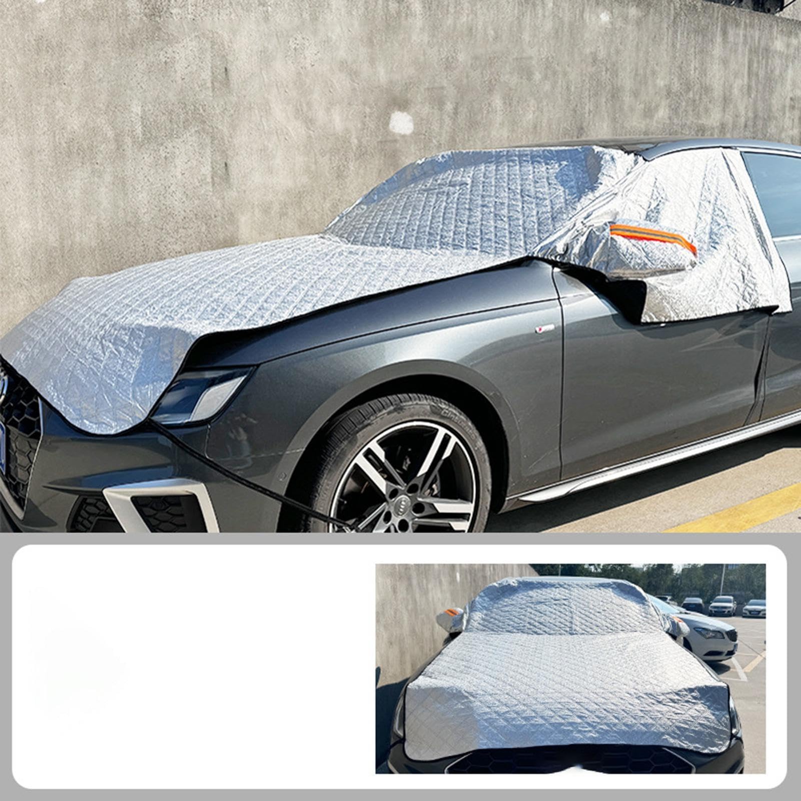 Genérico Protezione antigelo per parabrezza, 300 x 200 x 150 cm, universale, resistente alle intemperie, kit di protezione solare, isolamento termico