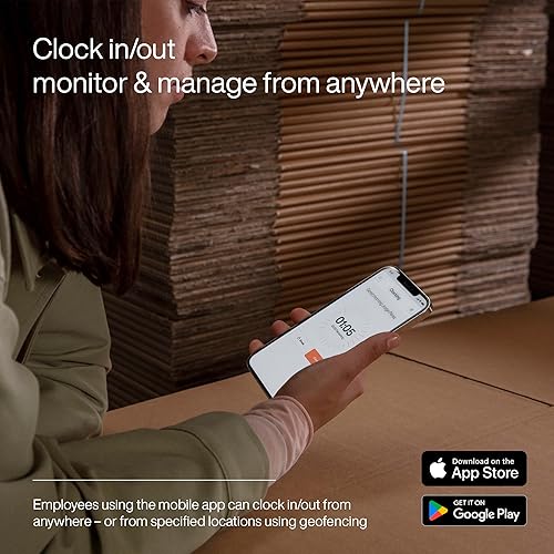 Miniatura 5 de TM-818 SC reloj de tiempo para empleados, empareja con tarjetas de acceso inteligentes sin contacto, insignia RFID/llavero, PIN, hasta 2000