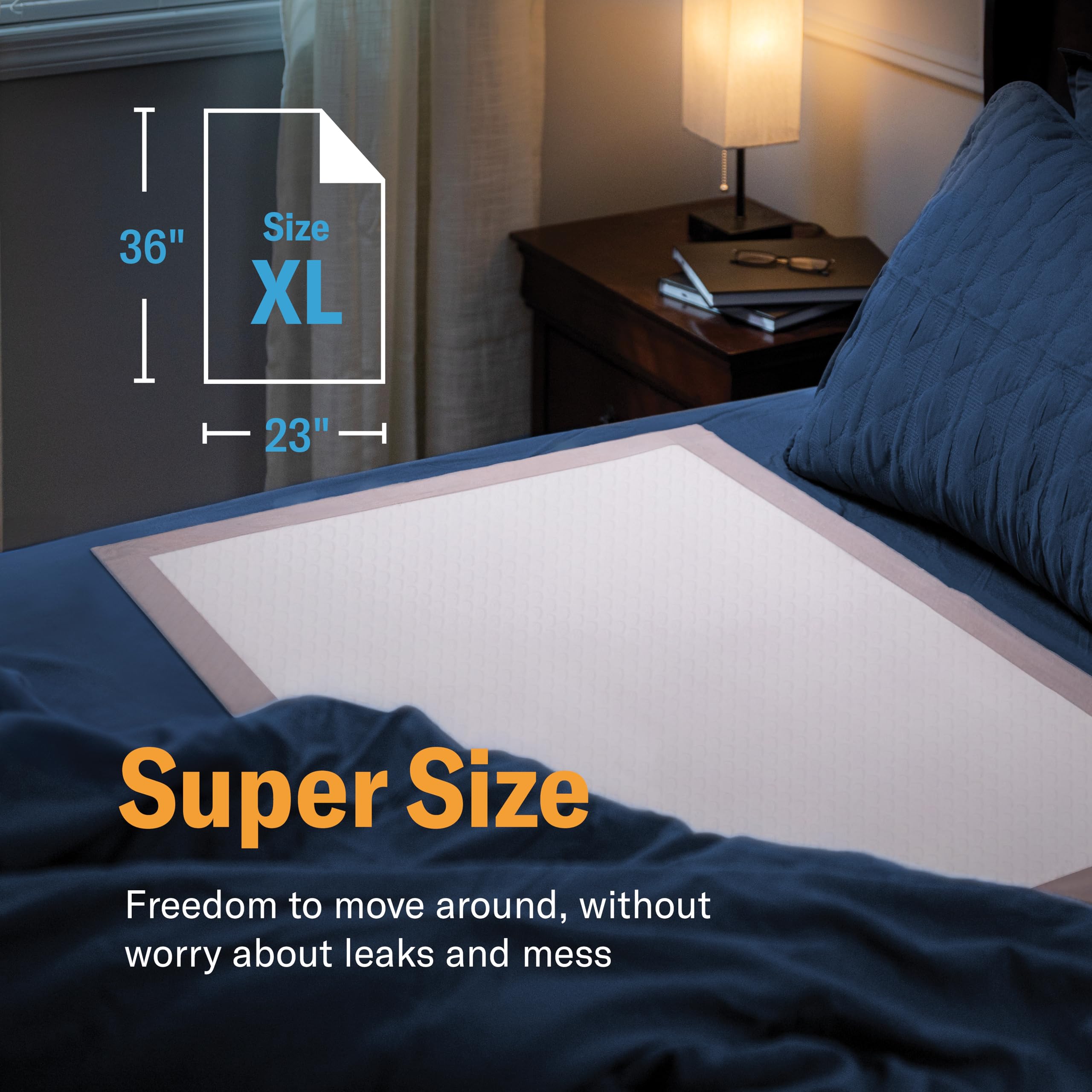 Curera Chucks almohadillas desechables premium 50 cm x 86 cm [100 cuenta] almohadillas de cama de incontinencia chux ultra absorbentes desechables para adultos con cinta adhesiva, almohadillas de