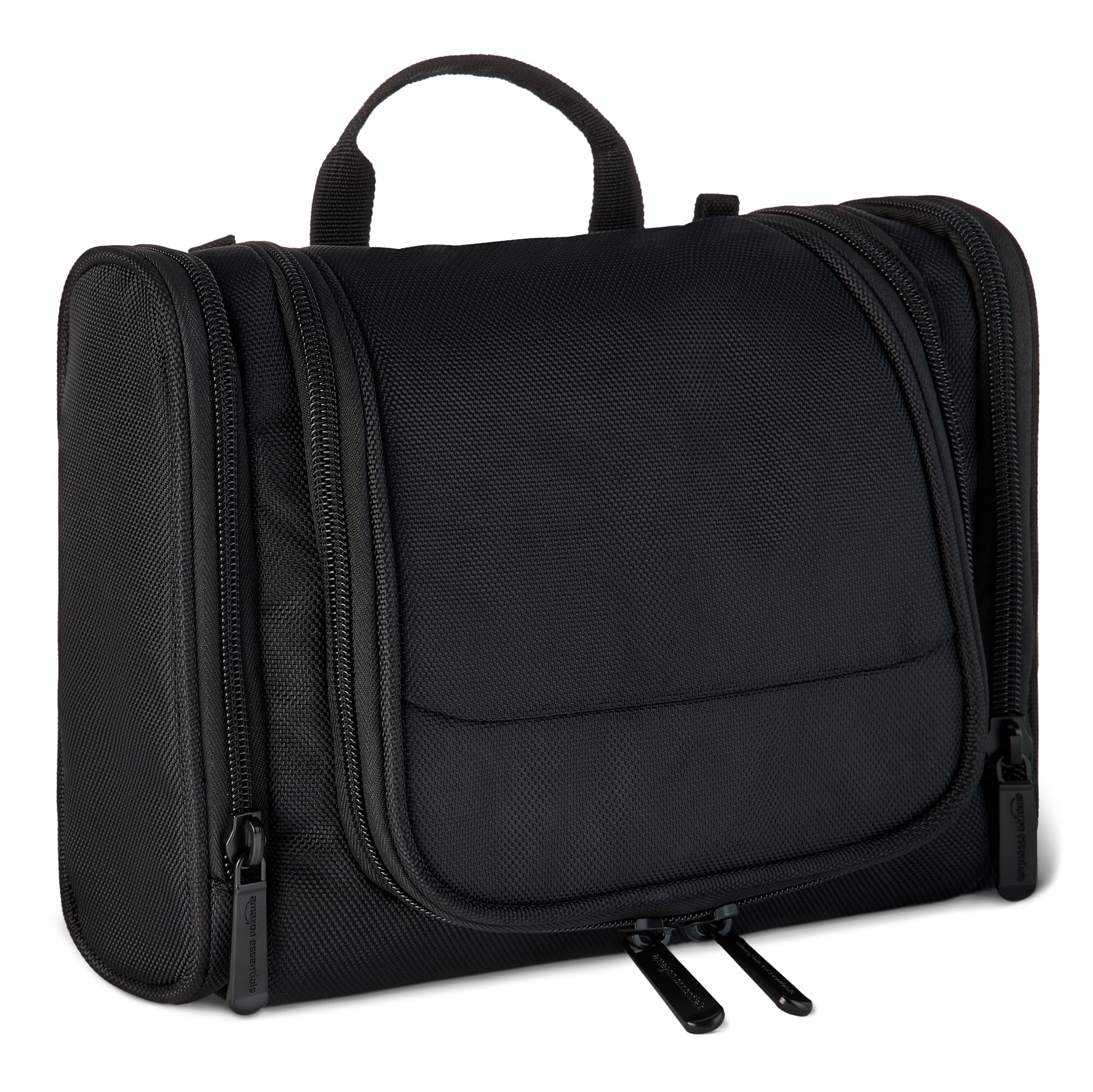 Amazon Basics Hanging, Travel Toiletry Bag Organizer, Shower Dopp Kit, Black
