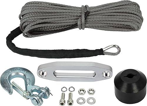 Miniatura 2 de Extreme Max 5600.3099 The Devil's Helper Kit completo de cuerda de cabrestante sintético para cuatrimoto, color azul