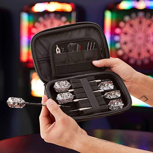 Miniatura 7 de Casemaster Sentinel - Funda para dardos de espuma EVA con cremallera azul, capacidad para 6 dardos y accesorios adicionales, puntas, ejes y vuelos,