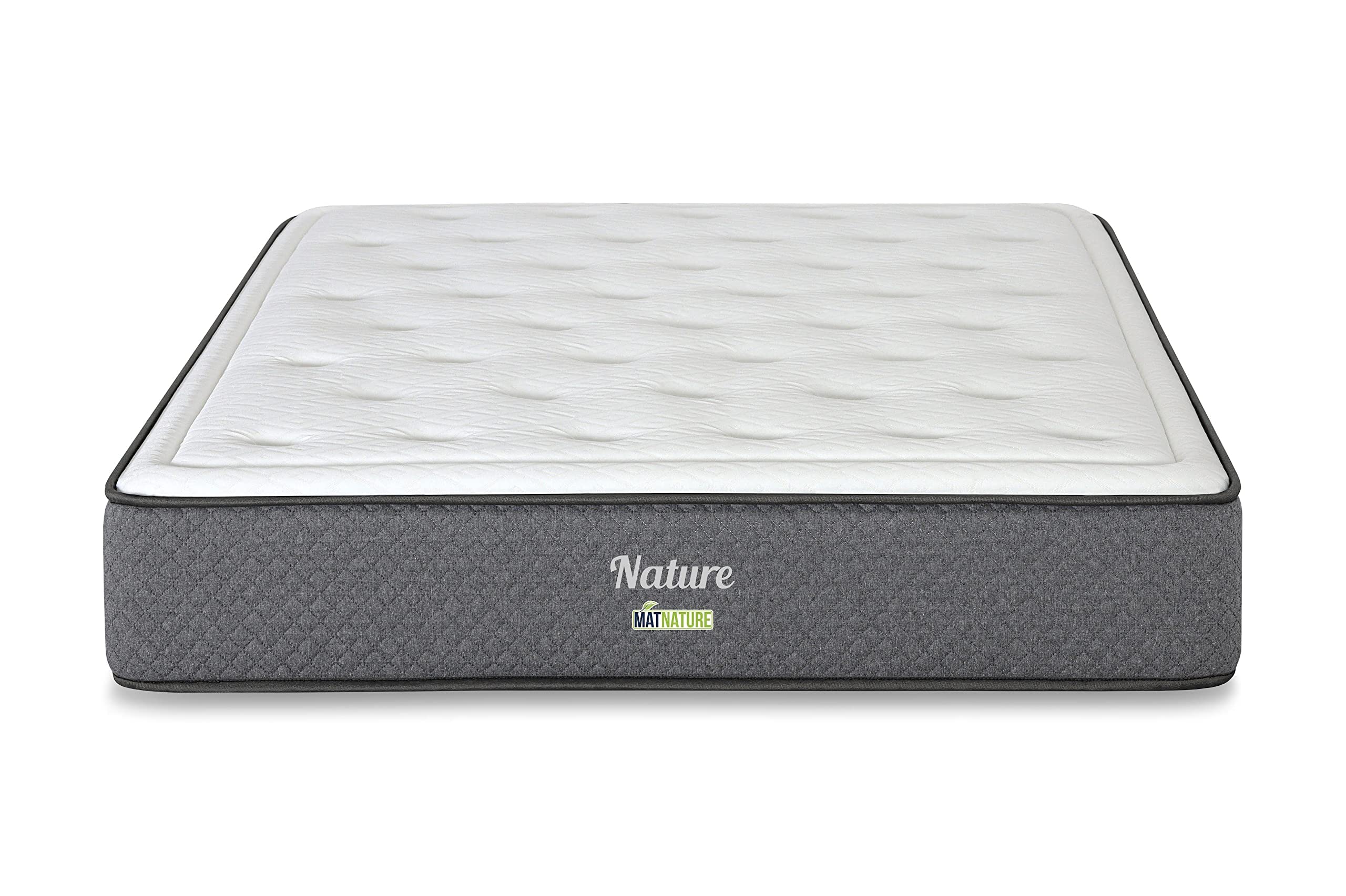 Matnature | Nature High Resilience | Colchón Viscoelástico | HR Superior Sensación Muy Suave | Firmeza Óptima y Alta Adaptabilidad | Altura 25 cm | Antibacterial y Antiácaros (135 x 180 cm)