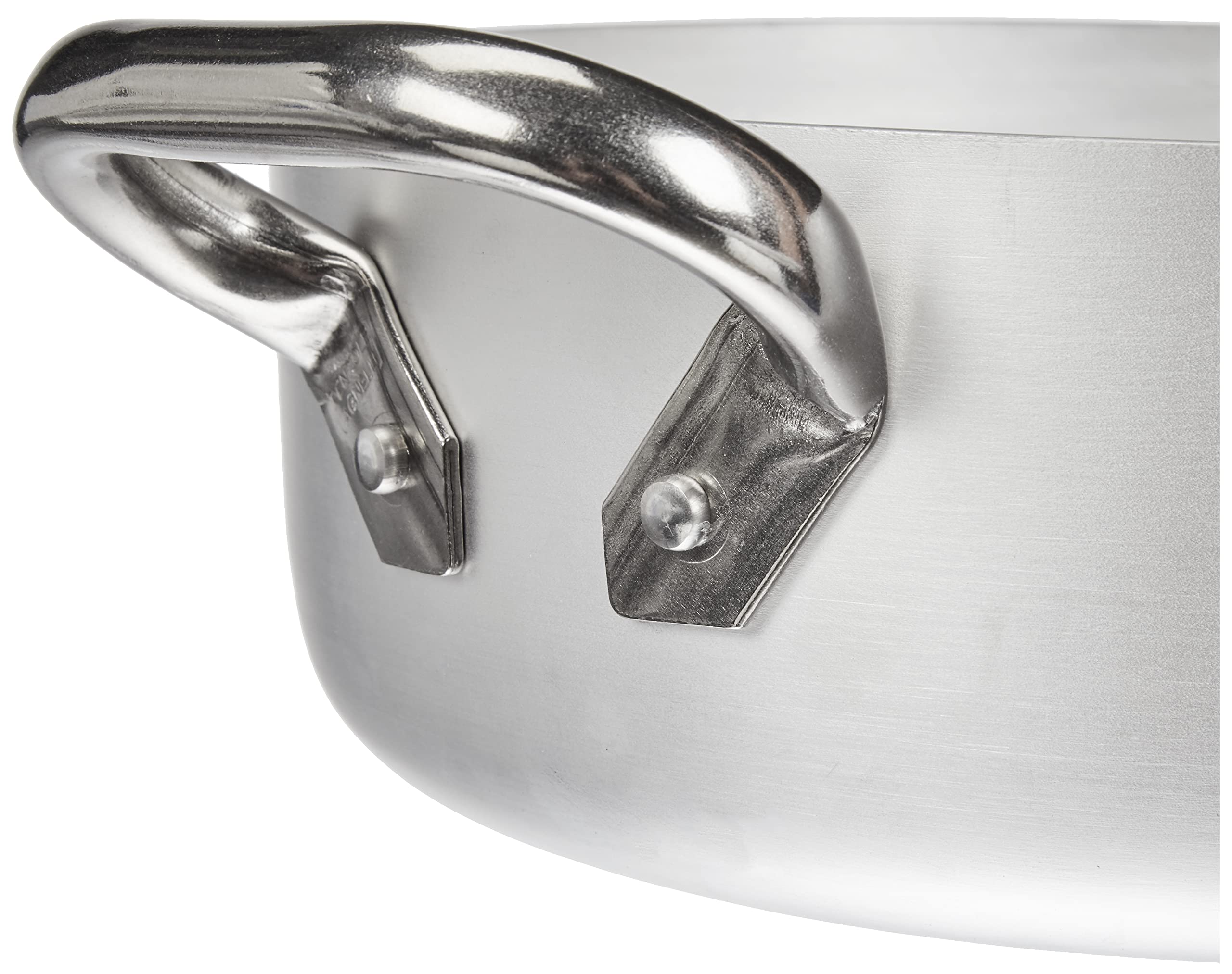 Pentola Agnelli FAMA10SEL24 Select - Alluminio Antiaderente 24cm, 2 Manici Acciaio, Per Tutti I Piani - Foto 3