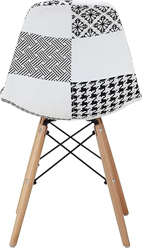 Miniatura 11 de 不二貿易(Fujiboeki) Fuji Boeki 70589 Eames Chair, Width 20.1 x Depth 18.1 x Height 32.3 inches (51 x 46 x 82 cm), Black/White, Dining Chair, Shell Type,