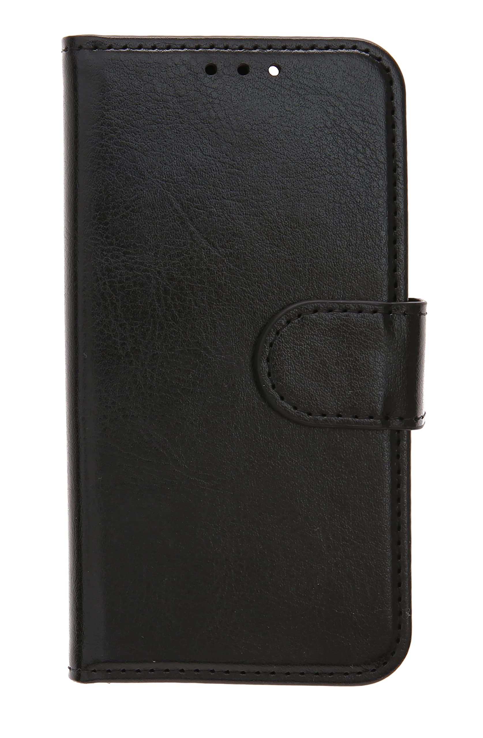 V-DesignV-2-1 557 2-in-1 Book Case for iPhone 12/12 Pro Black Card Slots Magnetic Closure Premium Faux Leather Flip Case Cover Protective Case Compatible with iPhone 12/12 Pro