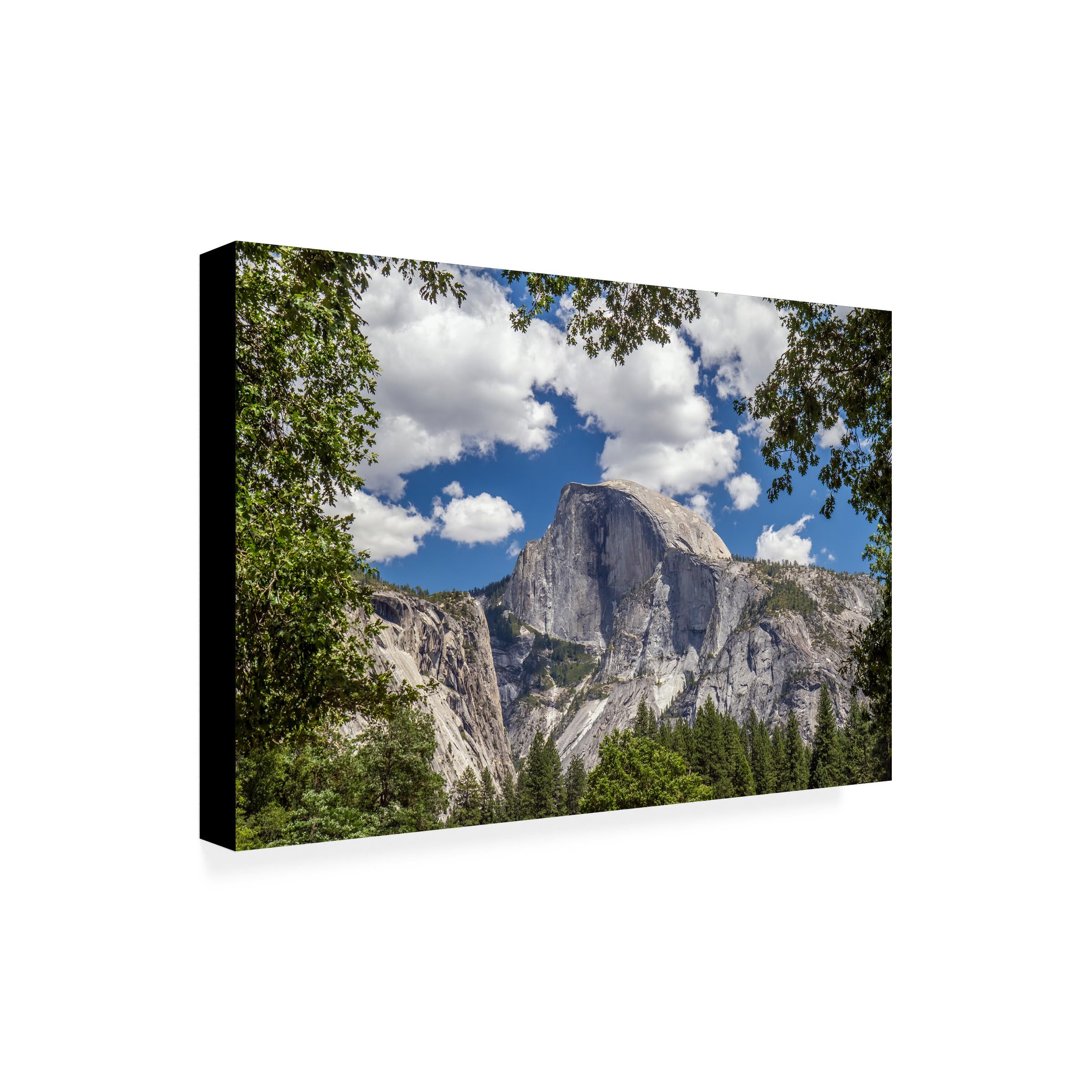 Photo 1 of Wrapped Canvas Wall Art - Pierre Leclerc 'Yosemite Half Dome' Wall Art for Living Room, Bedroom, or Office Décor - 30x47