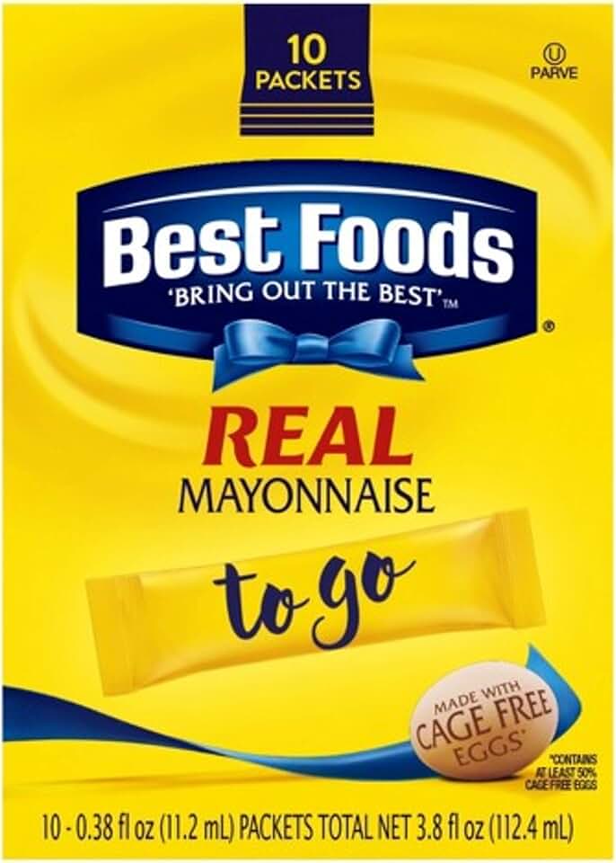 mayonnaise and mustard packets
