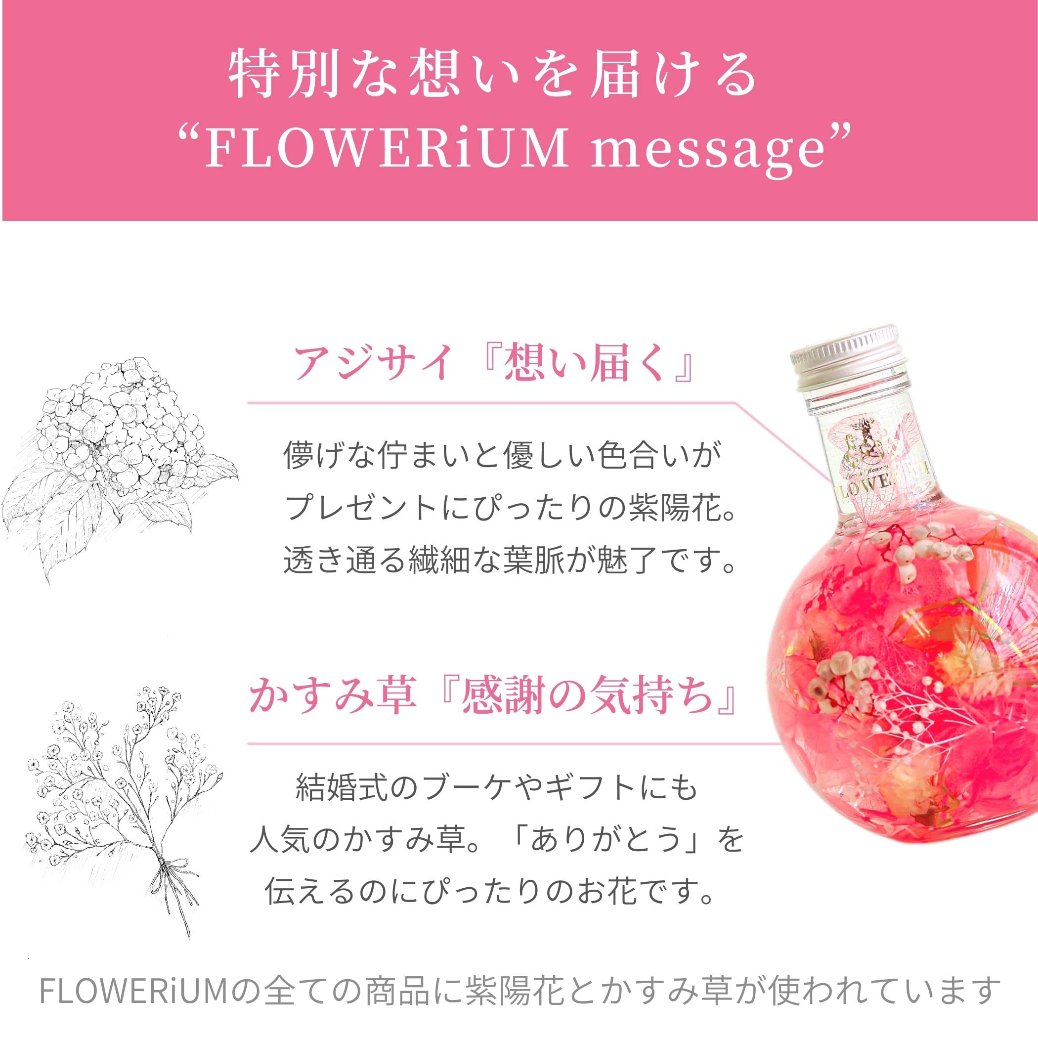 Amazon｜FLOWERiUM ハーバリウム 贈り物 2025 フラワーギフト 日本製