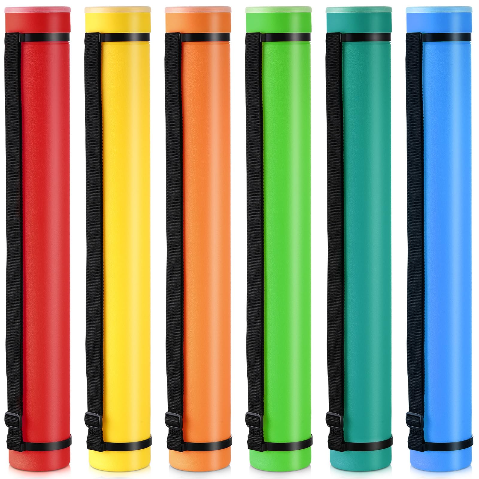 Yahenda 6 Pcs Expandable Poster Tubes Bulk,, Bright Color