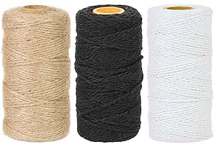 1312 Feet Jute Twine Natural Jute Rope Hemp Strong Cord Thick String For DIY Craft Home Garden - View #2